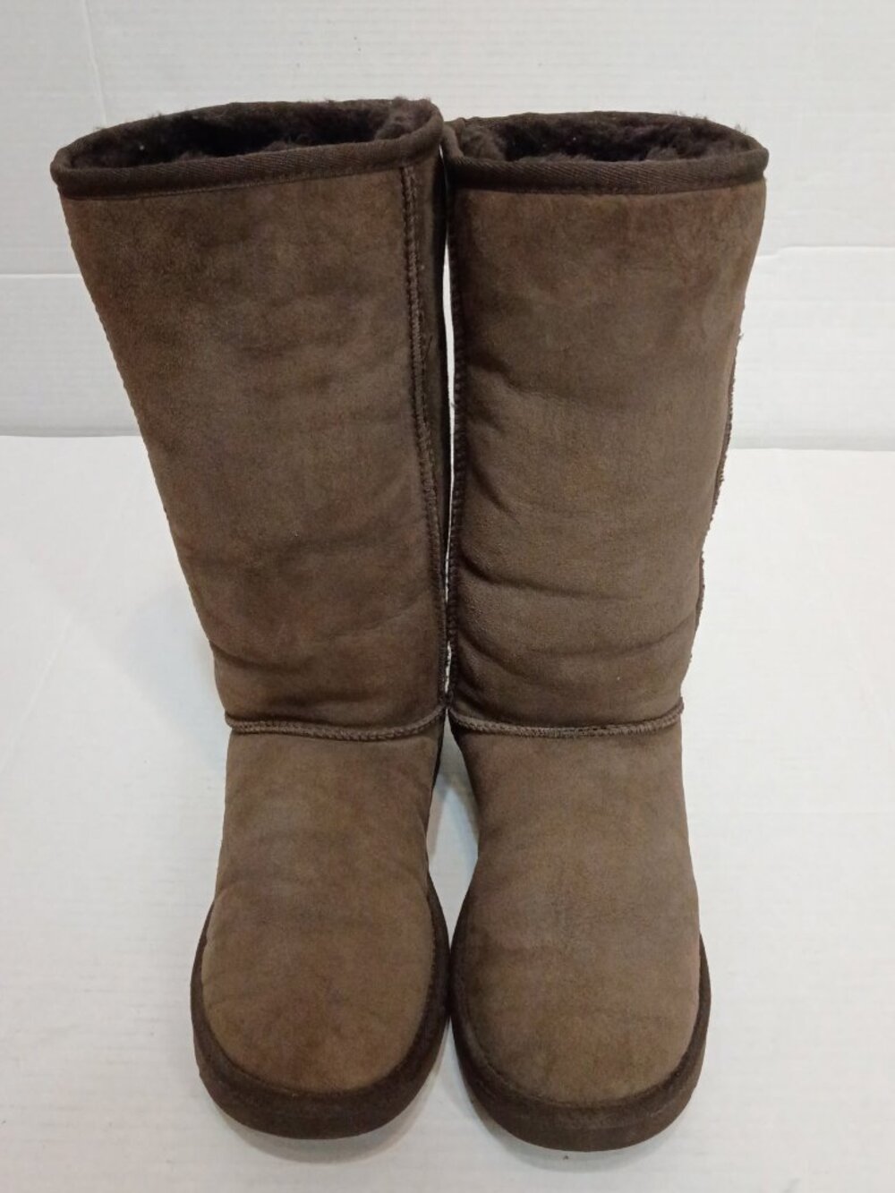 UGG Australia Classic Tall 5815 Chocolate Brown Suede Boots Women's Size 7